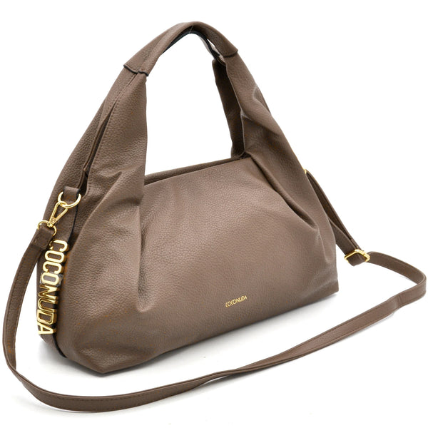 Borsa a sacco firmato COCONUDA Colletion donna spalla a tracolla simil pelle nuova
