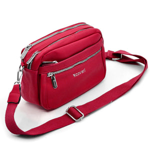 Borsa borsetta a tracolla firmata YYCOVERI multitasche 5 tasche con cerniera