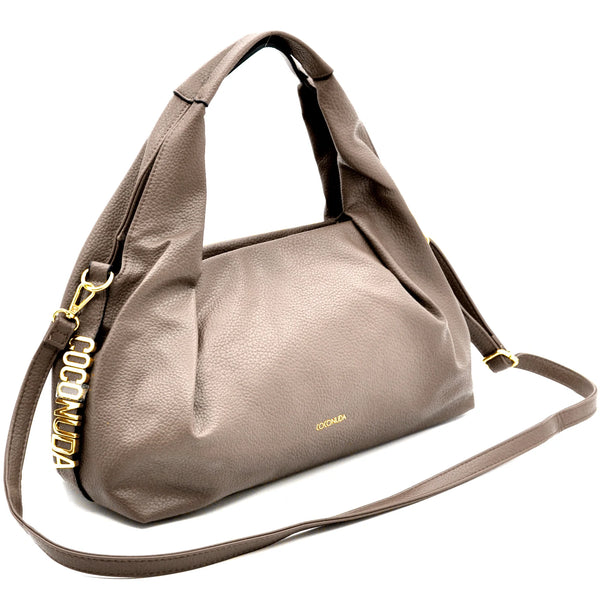 Borsa a sacco firmato COCONUDA Colletion donna spalla a tracolla simil pelle nuova