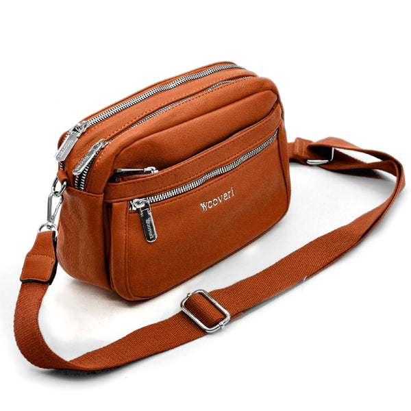 Borsa borsetta a tracolla firmata YYCOVERI multitasche 5 tasche con cerniera