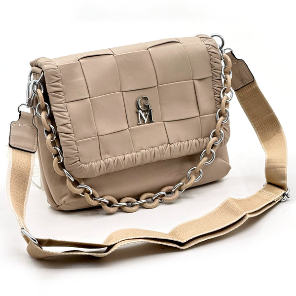 La Adriana Bag borsetta a tracolla con catena pochette pelle vegana