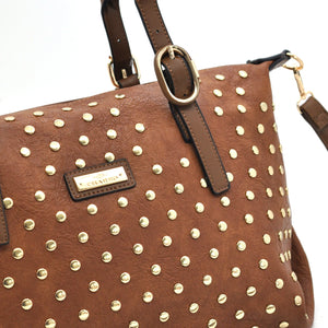Borsa a Bauletto firmato CHARRO donna borsa a tracolla Borchie borchiata simil pelle