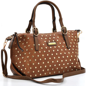 Borsa a Bauletto firmato CHARRO donna borsa a tracolla Borchie borchiata simil pelle
