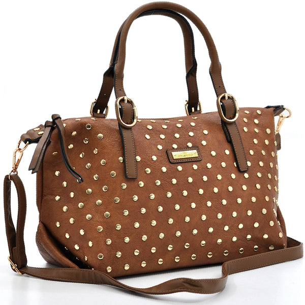 Borsa a Bauletto firmato CHARRO donna borsa a tracolla Borchie borchiata simil pelle