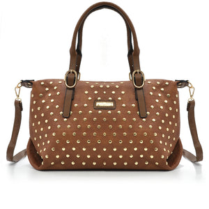 Borsa a Bauletto firmato CHARRO donna borsa a tracolla Borchie borchiata simil pelle