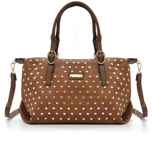 Borsa a Bauletto firmato CHARRO donna borsa a tracolla Borchie borchiata simil pelle