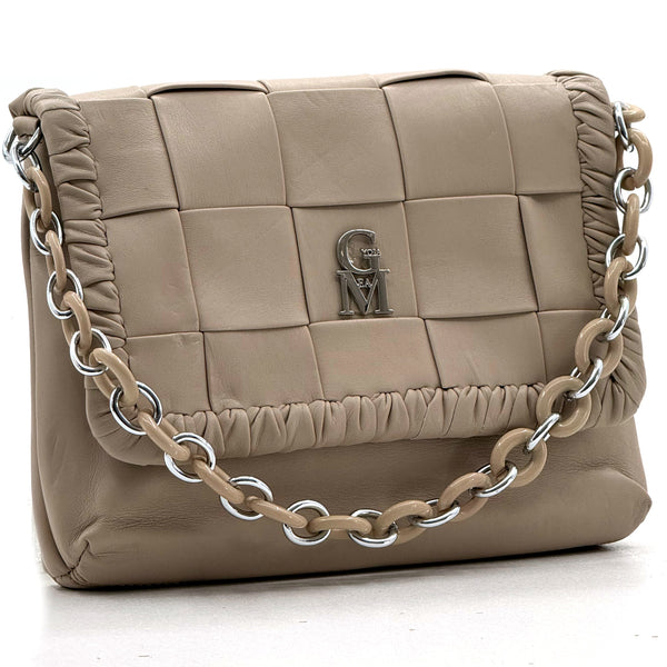 La Adriana Bag borsetta a tracolla con catena pochette pelle vegana