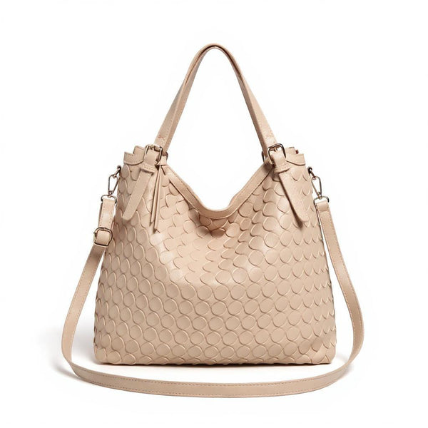 Borsa firmata a sacco hobo secchio capiente a spalla tracolla grande intrecciato