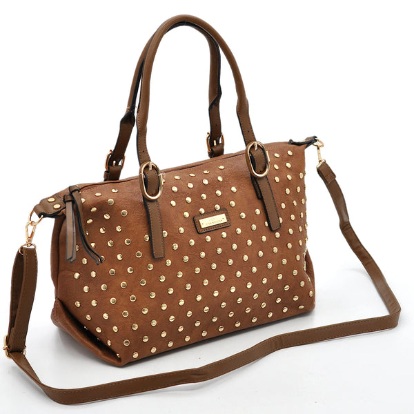 Borsa a Bauletto firmato CHARRO donna borsa a tracolla Borchie borchiata simil pelle