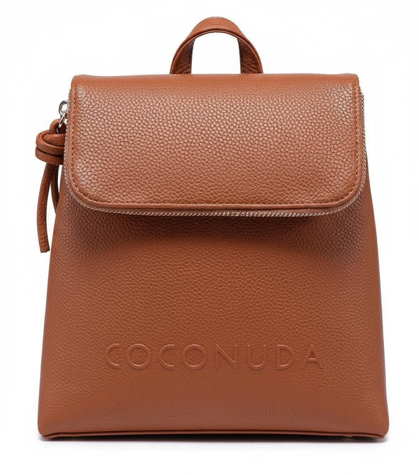 COCONUDA - Zaino donna zainetto firmato giornaliera elegante capiente vintage venata