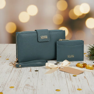 Set regalo Coveri Collection - portafoglio bottone + portamonete / porta carte donna novità