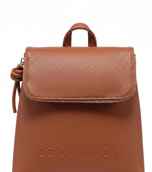 COCONUDA - Zaino donna zainetto firmato giornaliera elegante capiente vintage venata