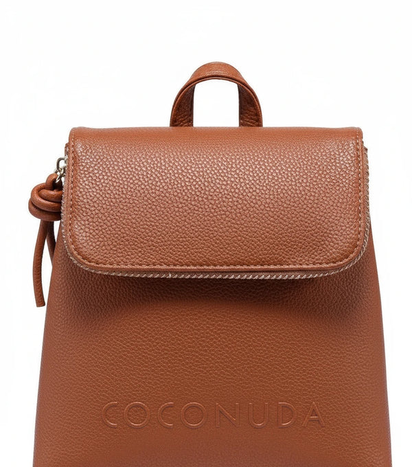 COCONUDA - Zaino donna zainetto firmato giornaliera elegante capiente vintage venata