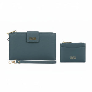 Set regalo Coveri Collection - portafoglio bottone + portamonete / porta carte donna novità