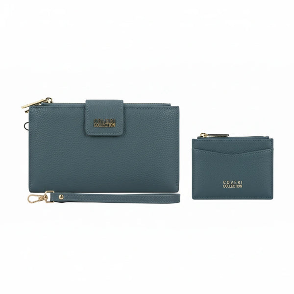 Set regalo Coveri Collection - portafoglio bottone + portamonete / porta carte donna novità