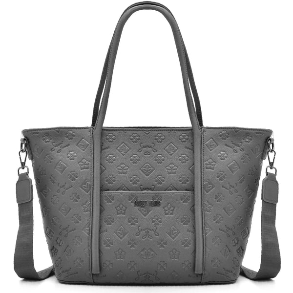 Borsa firmata SWEET YEARS in simil pelle pregiata tasche con cerniera fantasia logata originale