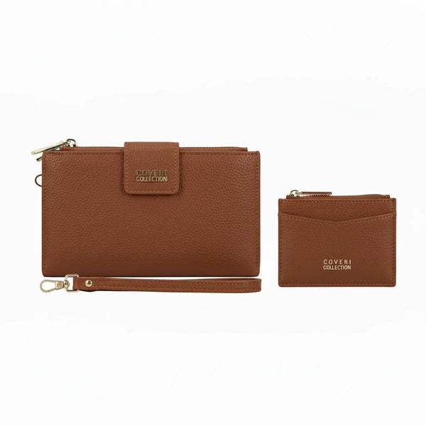 Set regalo Coveri Collection - portafoglio bottone + portamonete / porta carte donna novità