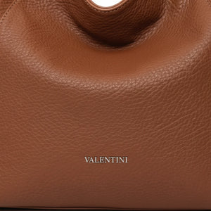 Borsa sacco a spalla firmata VALENT tracolla casual simil pelle venata monomanico