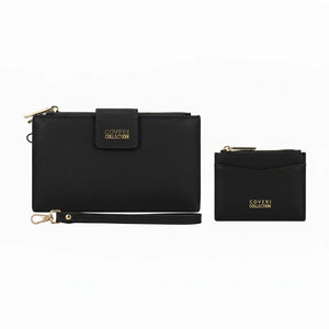 Set regalo Coveri Collection - portafoglio bottone + portamonete / porta carte donna novità