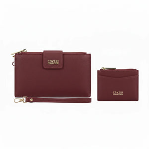 Set regalo Coveri Collection - portafoglio bottone + portamonete / porta carte donna novità