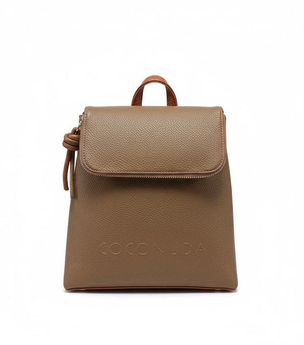 COCONUDA - Zaino donna zainetto firmato giornaliera elegante capiente vintage venata