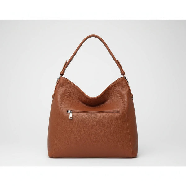Borsa sacco a spalla firmata VALENT tracolla casual simil pelle venata monomanico
