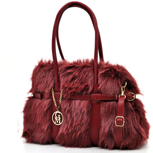 A Bedda - Borsa firmata Gyoiamea in eco pelliccia morbida teddy pelo