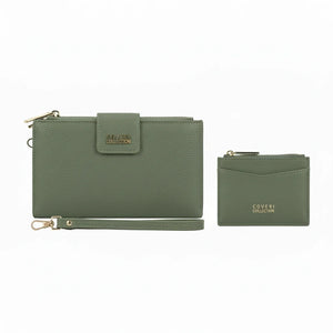 Set regalo Coveri Collection - portafoglio bottone + portamonete / porta carte donna novità