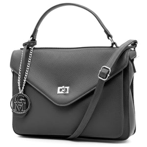 La Gennara - Borsa multitasche firmata Gyoiamea giornaliera elegante zip platta bauletto capiente messaggera