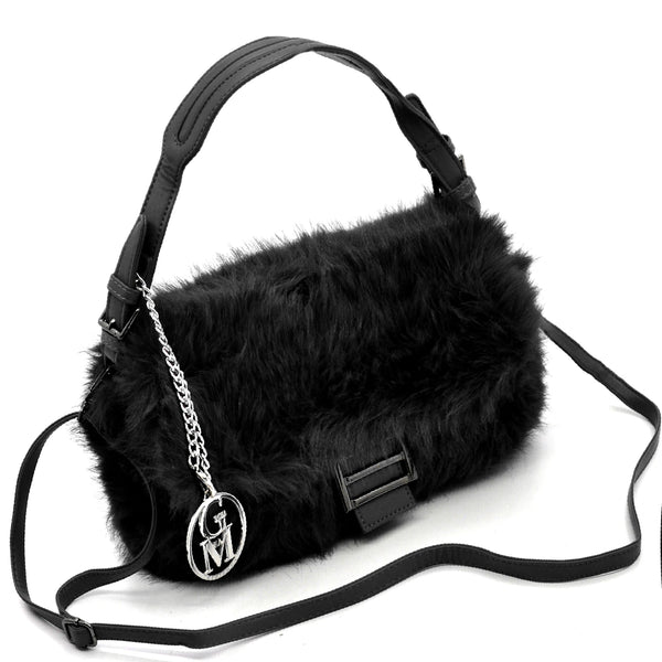 La Pola- Borsa firmata Gyoiamea in eco pelliccia morbida teddy pelo borsetta tracolla