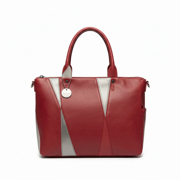 La Valchirya - Borsa a bauletto  firmata GYOIAMEA a mano tracolla casual simil pelle multicolore tenue