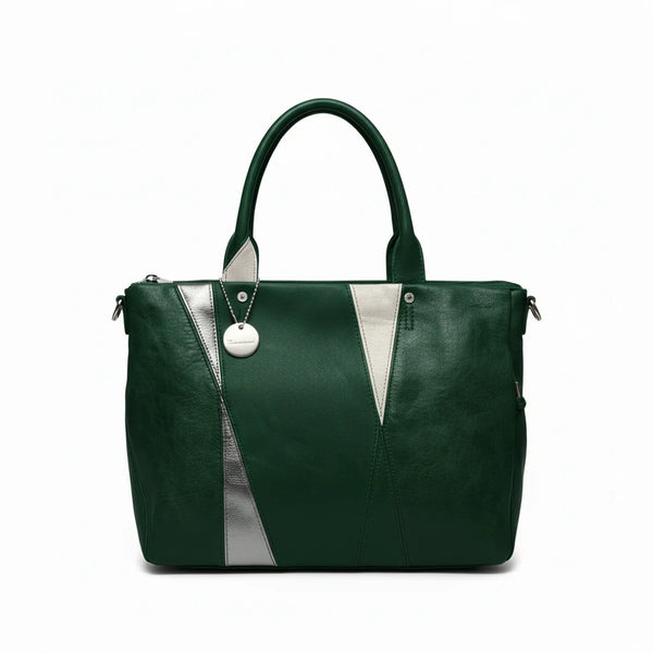 La Valchirya - Borsa a bauletto  firmata GYOIAMEA a mano tracolla casual simil pelle multicolore tenue