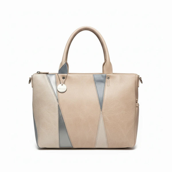 La Valchirya - Borsa a bauletto  firmata GYOIAMEA a mano tracolla casual simil pelle multicolore tenue