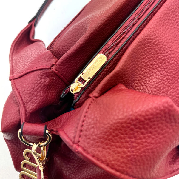 Borsa a sacco firmato COCONUDA Colletion donna spalla a tracolla simil pelle nuova