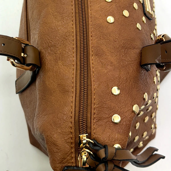 Borsa a Bauletto firmato CHARRO donna borsa a tracolla Borchie borchiata simil pelle
