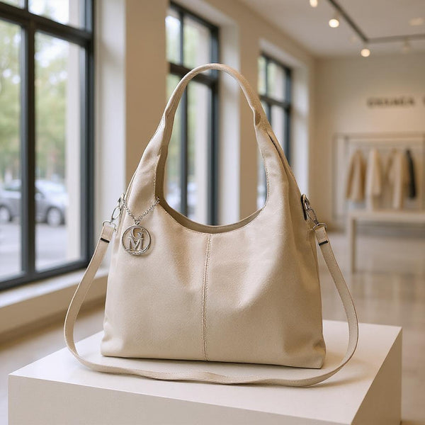 Borsa Burano firmata a sacco hobo secchio capiente a spalla tracolla grande