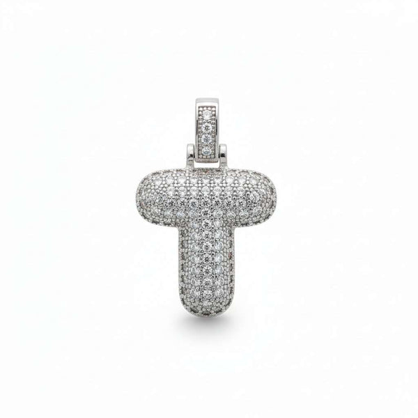 Solo Ciondolo Lettera Iniziale "Balloon" con Pavé di Zirconi – Alfabeto Completo