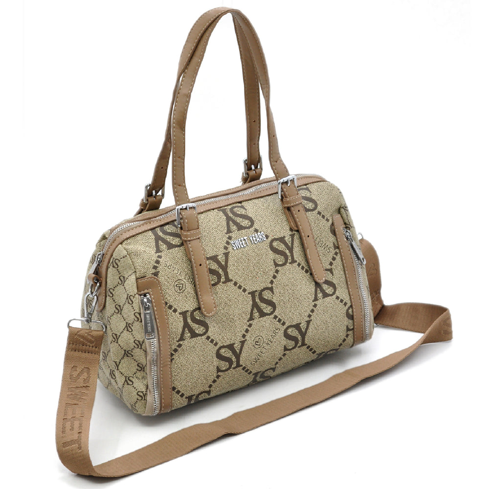 Borsa firmata Sweet Years in simil pelle pregiata bauletto con tracolla o spalla