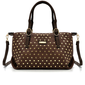 Borsa a Bauletto firmato CHARRO donna borsa a tracolla Borchie borchiata simil pelle