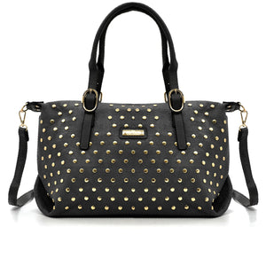 Borsa a Bauletto firmato CHARRO donna borsa a tracolla Borchie borchiata simil pelle