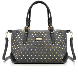Borsa a Bauletto firmato CHARRO donna borsa a tracolla Borchie borchiata simil pelle