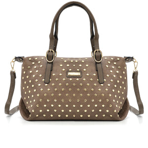 Borsa a Bauletto firmato CHARRO donna borsa a tracolla Borchie borchiata simil pelle