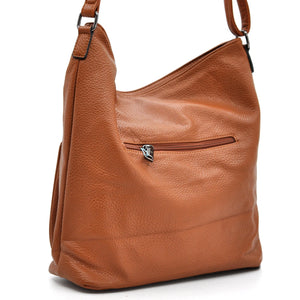 Baci & Abracci - Borsa firmata a tracolla capiente morbida simil pelle morbida venata multi tasche