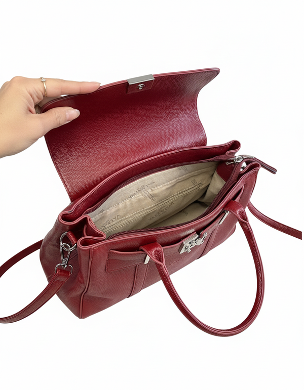 VALENTINI GINO - Borsa multitasche firmata giornaliera elegante con cinturino spalla e tracolla