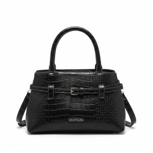 Borsa firmata COCONUDA Colletion piccola donna spalla a tracolla simil pelle nuova fantasia logo borsetta