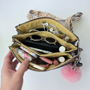 La Ciatu firmata Gyoiamea Borsa multitasche firmata giornaliera elegante 3 zip