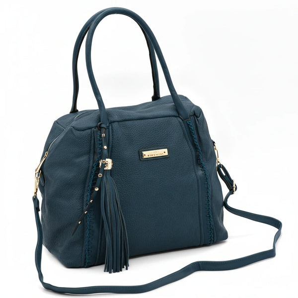 CHARRO - Borsa shopping / bauletto a spalla grande tracolla casual simil pelle venata