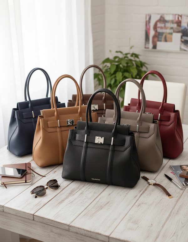 VALENTINI GINO - Borsa multitasche firmata giornaliera elegante con cinturino spalla e tracolla