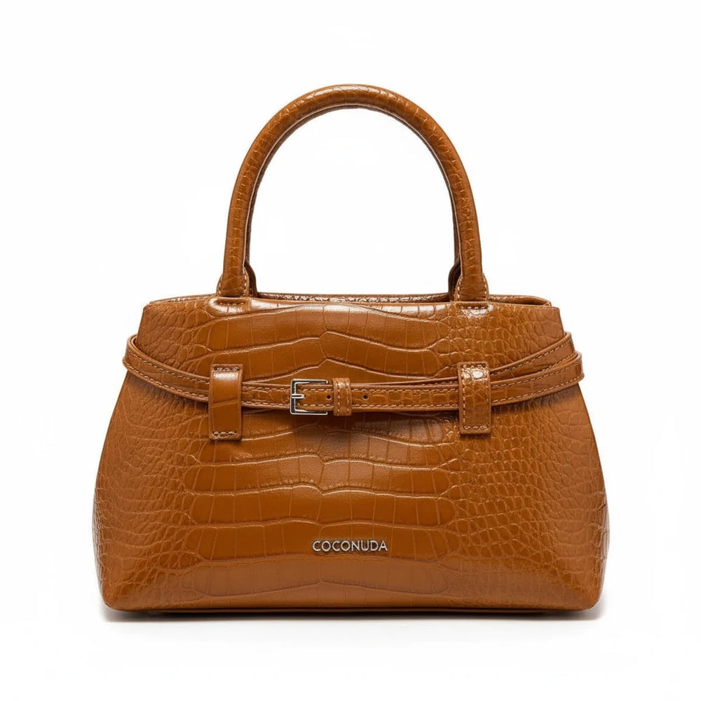 Borsa firmata COCONUDA Colletion piccola donna spalla a tracolla simil pelle nuova fantasia logo borsetta