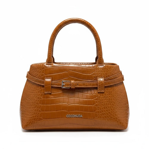 Borsa firmata COCONUDA Colletion piccola donna spalla a tracolla simil pelle nuova fantasia logo borsetta